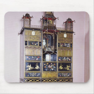 Pagoda cabinet in style of Thomas Chippendale Mouse Pad