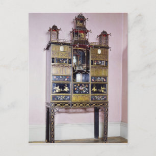 Pagoda cabinet in style of Thomas Chippendale Postcard