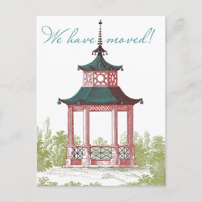 Pagoda Change of Address Cards (Front)