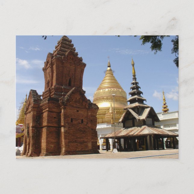 Pagoda in Myanmar Postcard (Front)