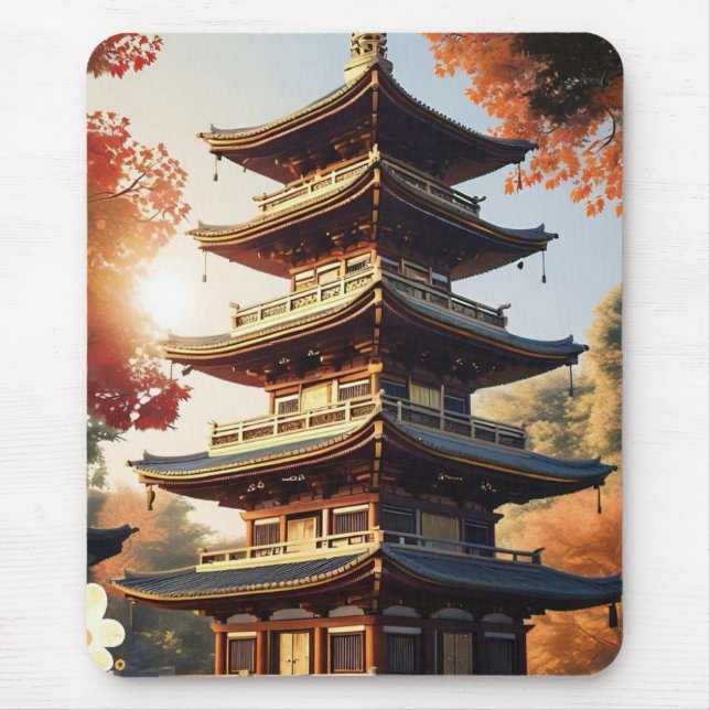 "Pagoda of Peace" Mouse Pad (Front)