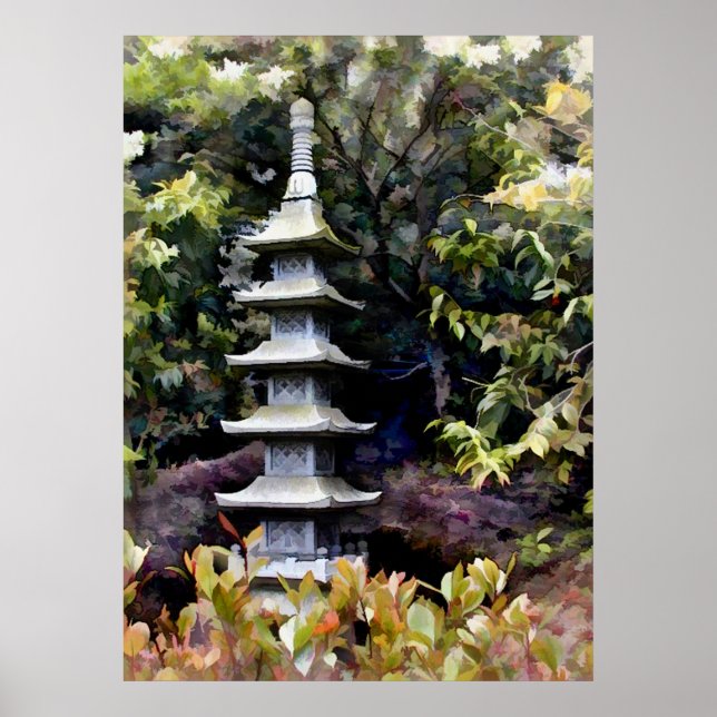 Pagoda Tower of Zen Poster (Front)