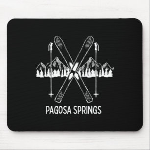 Pagosa Springs Colorado Rocky Mountains Skiing Sno Mouse Pad