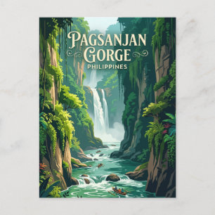 Pagsanjan Gorge National Park Philippines Postcard