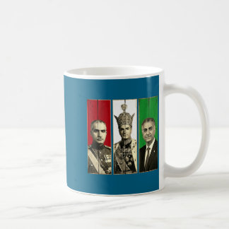 Pahlavi dynasty three generations reza shah coffee mug