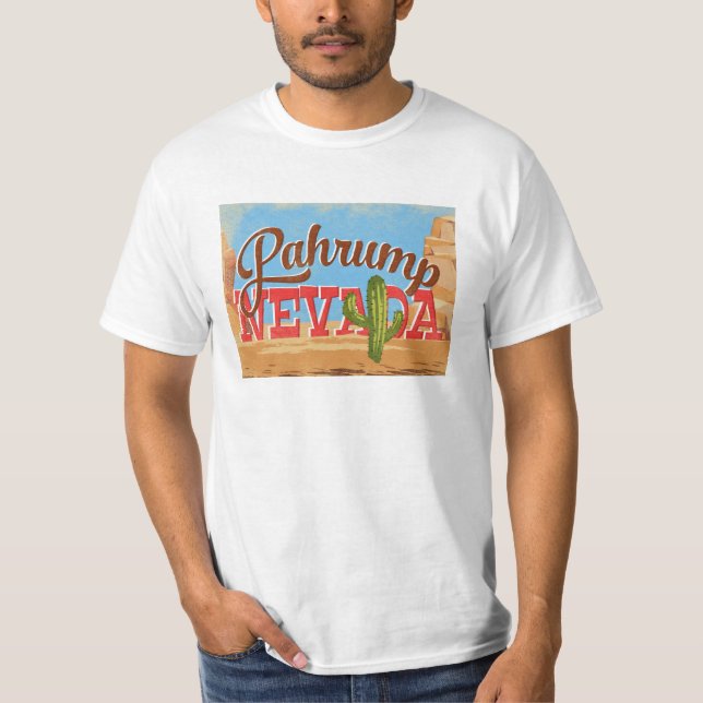 Pahrump T-Shirt Nevada Desert Vintage Travel (Front)