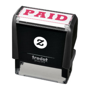 PAID Business Office Cashier Simple Self-inking Stamp