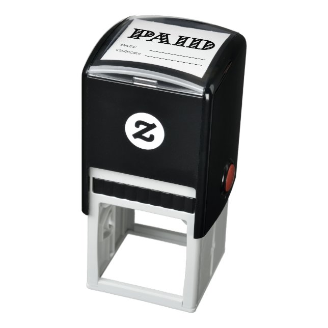 PAID Date Check Number General Business Square Self-inking Stamp (Product)
