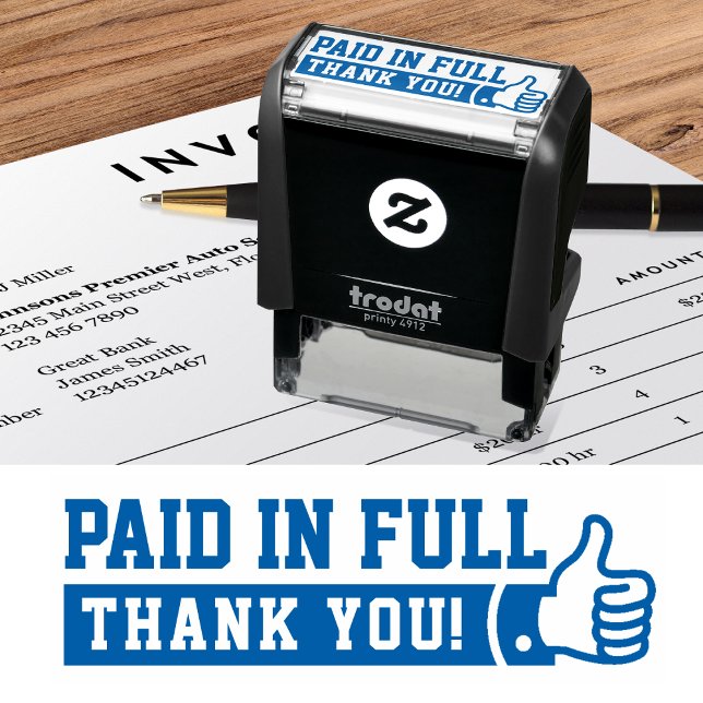 Paid in Full Accounting Stamp | Thumbs Up Business (Creator Uploaded)