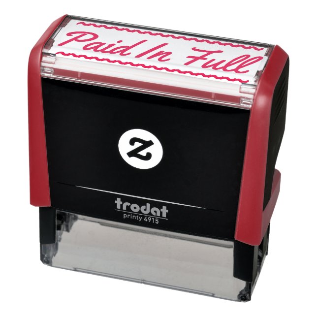 "Paid In Full" Rubber Stamp (Product)