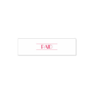 PAID self-inking stamp