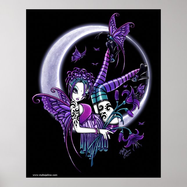 Paige Butterfly Moon Rainbow Fairy Poster (Front)