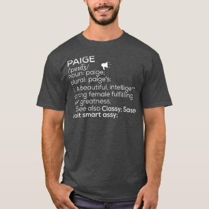 Paige Name Paige Definition Paige Female Name Paig T-Shirt