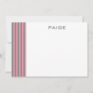 Paige -  Personalised Flat Note Card