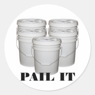 PAIL IT CLASSIC ROUND STICKER