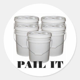 PAIL IT CLASSIC ROUND STICKER