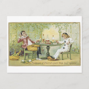 Paillasse et Pierrot Postcard