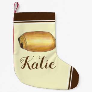 Pain au Chocolat French Food Croissant Pastry Small Christmas Stocking