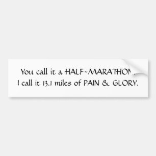 Pain & Glory - Half Bumper Sticker