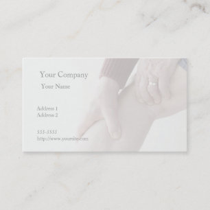 pain in back of leg business card