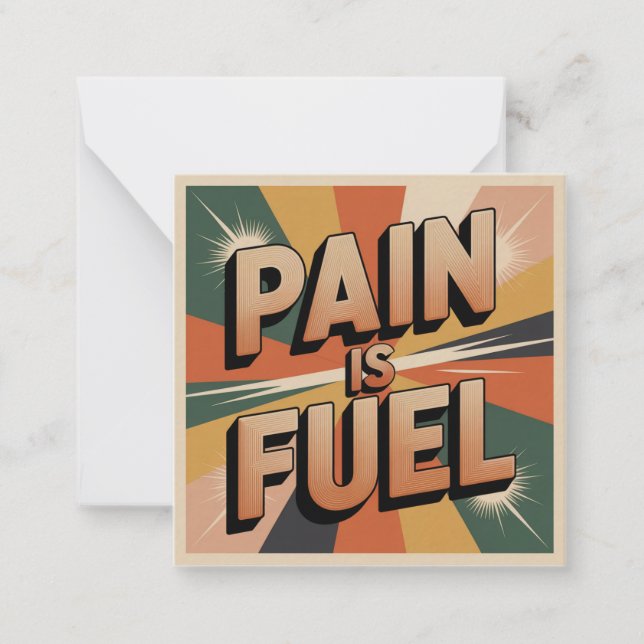 Pain Is Fuel Card (Front)