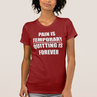 Pain is Temporary - Ladies Elite Fitness T-shirt
