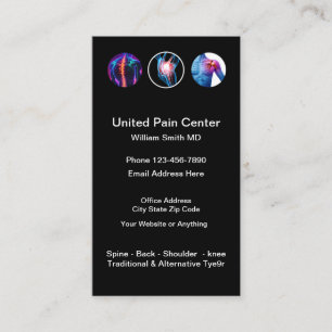 Pain Management Doctor Business Cards