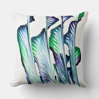 Pain Remover 1 Purple Green Abstract Accent Pillow