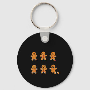 Pain Scale Funny Gingerbread Man Christmas Nurse H Key Ring