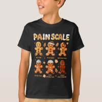 Pain Scale Funny Gingerbread Man Christmas Nurse H