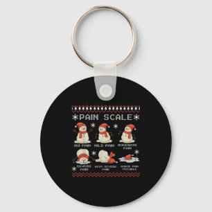 Pain Scale Snowman Pain Essment Trauma Nurse Ugly  Key Ring