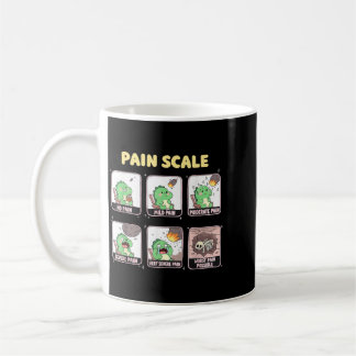 Pain Scale Trauma Nurse Dinosaur Funny Nursing Coffee Mug