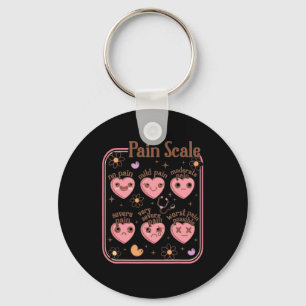 Pain Scale Valentine Funny Christmas Icu Nurse Hol Key Ring