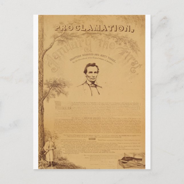 [Paine copy of the Emancipation Proclamation. Copy Postcard (Front)