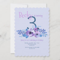 Painsies in Blue Invitation