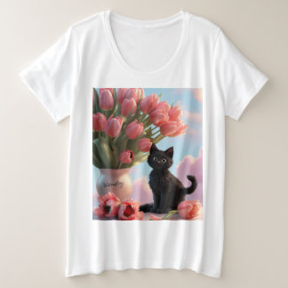 painstakingly organised tulips plus size T-Shirt