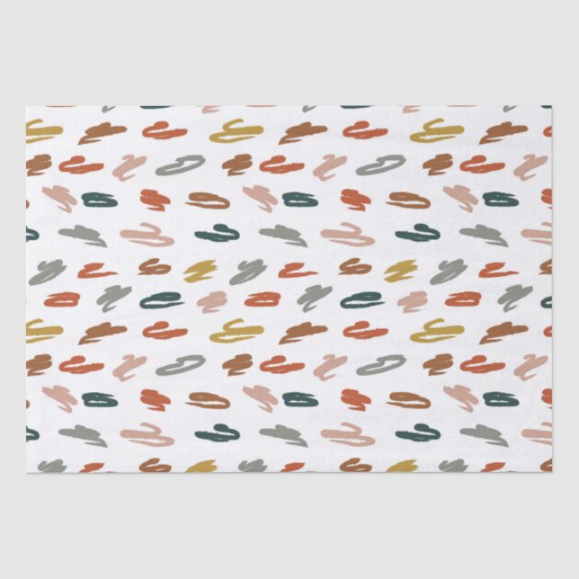 Paint Abstract Pattern Tissue Paper (Front)
