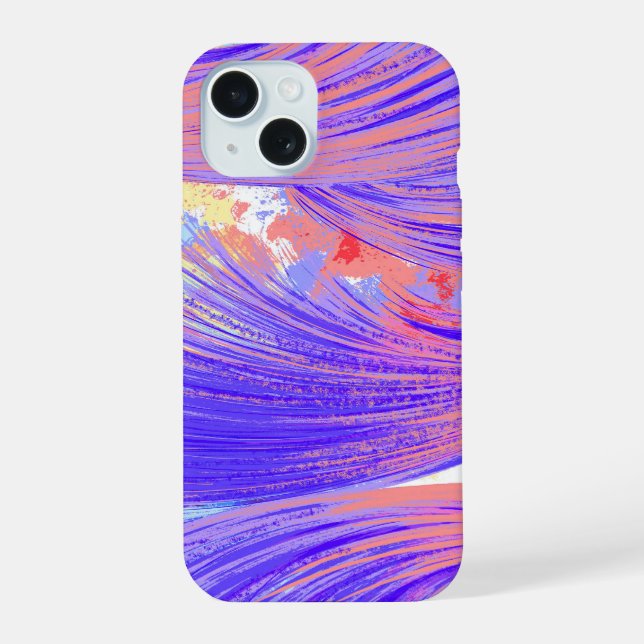 Paint and Feathers  iPhone 15 Case (Back)