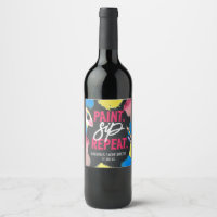Paint and Sip Chalkboard Bachelorette Party Favour