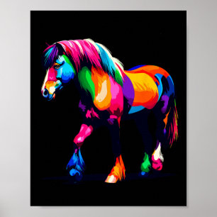 Paint Art Welsh Pony And Cob Horseback Riding Eque Poster
