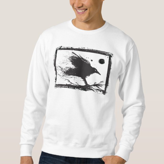 Paint Bird Black Sweatshirt (Front)