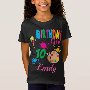 Paint Birthday Art Create Party Theme Custom T-Shirt