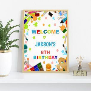 Paint Birthday Welcome Signs