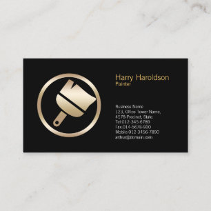 Paint Brush Icon Painter Business Card