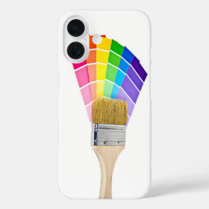 paint brush on paint colours iPhone 16 case