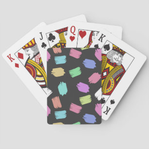 Paint Brush Strokes, Colourful Brush Strokes Playing Cards