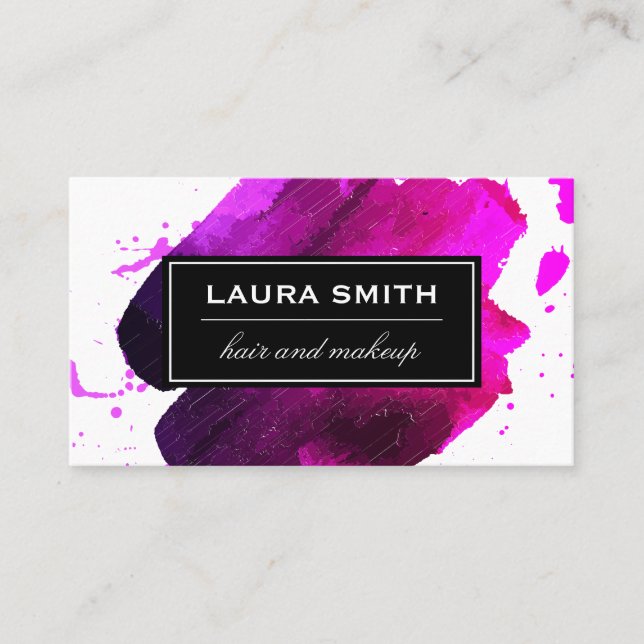 Paint Brushed Business Card (Front)