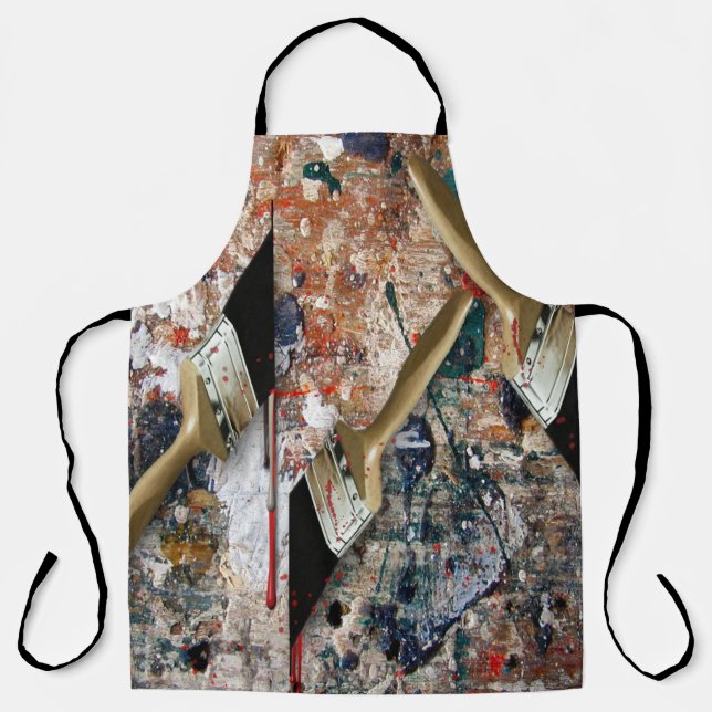 Paint Brushes Paint  Apron (Front)