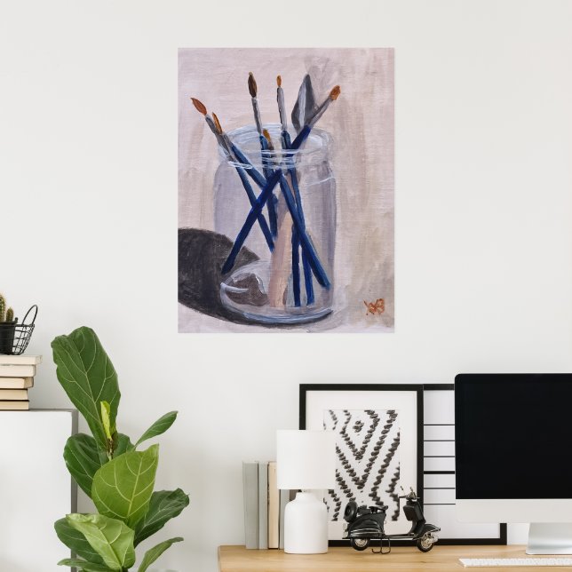 Paint Brushes Poster (Home Office)