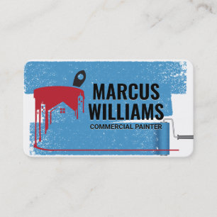 Paint Bucket and Brush   Paint Roller  Business Card